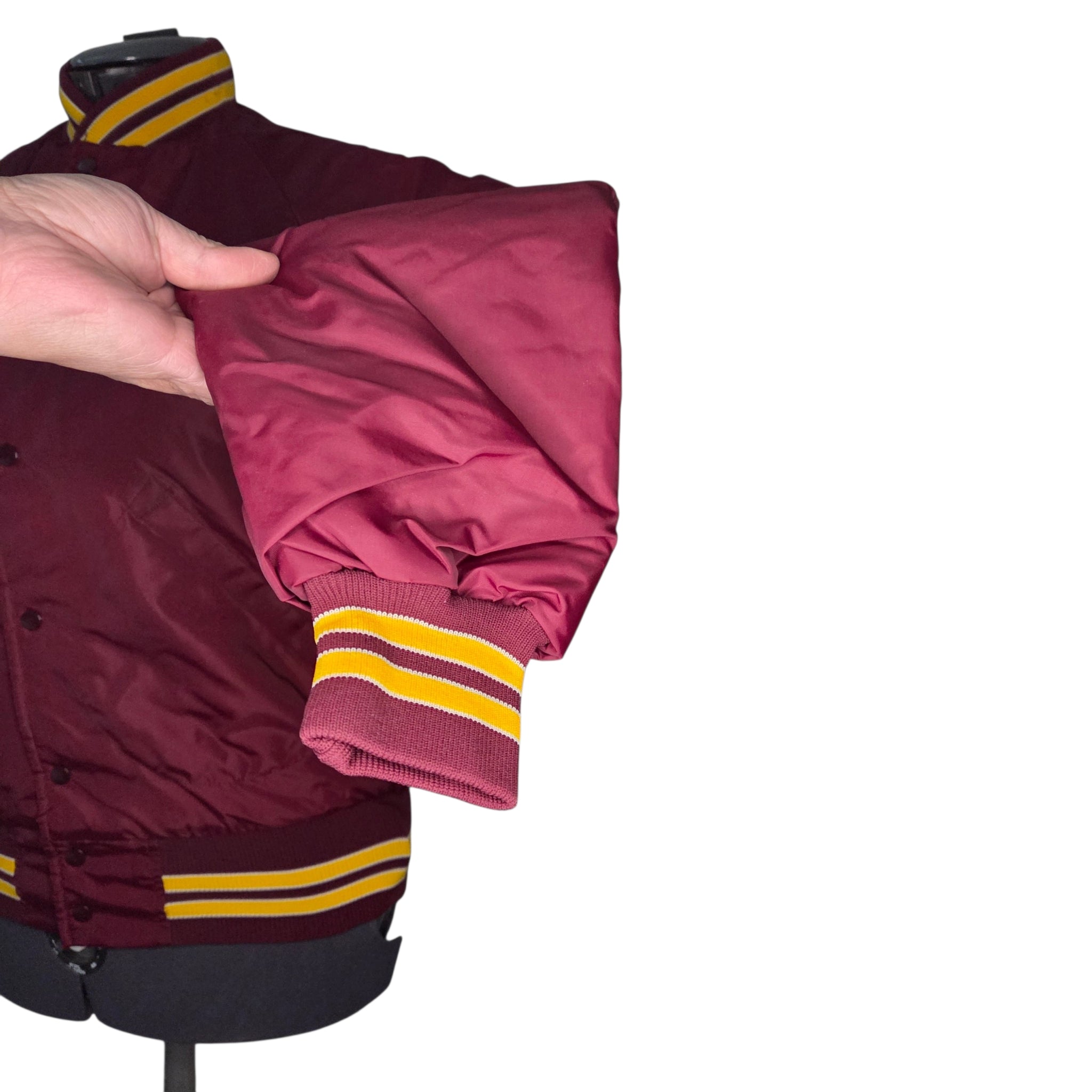 Vintage Hewescraft Pla-Jac by Dunbrooke Size Medium Baseball Satin Jacket