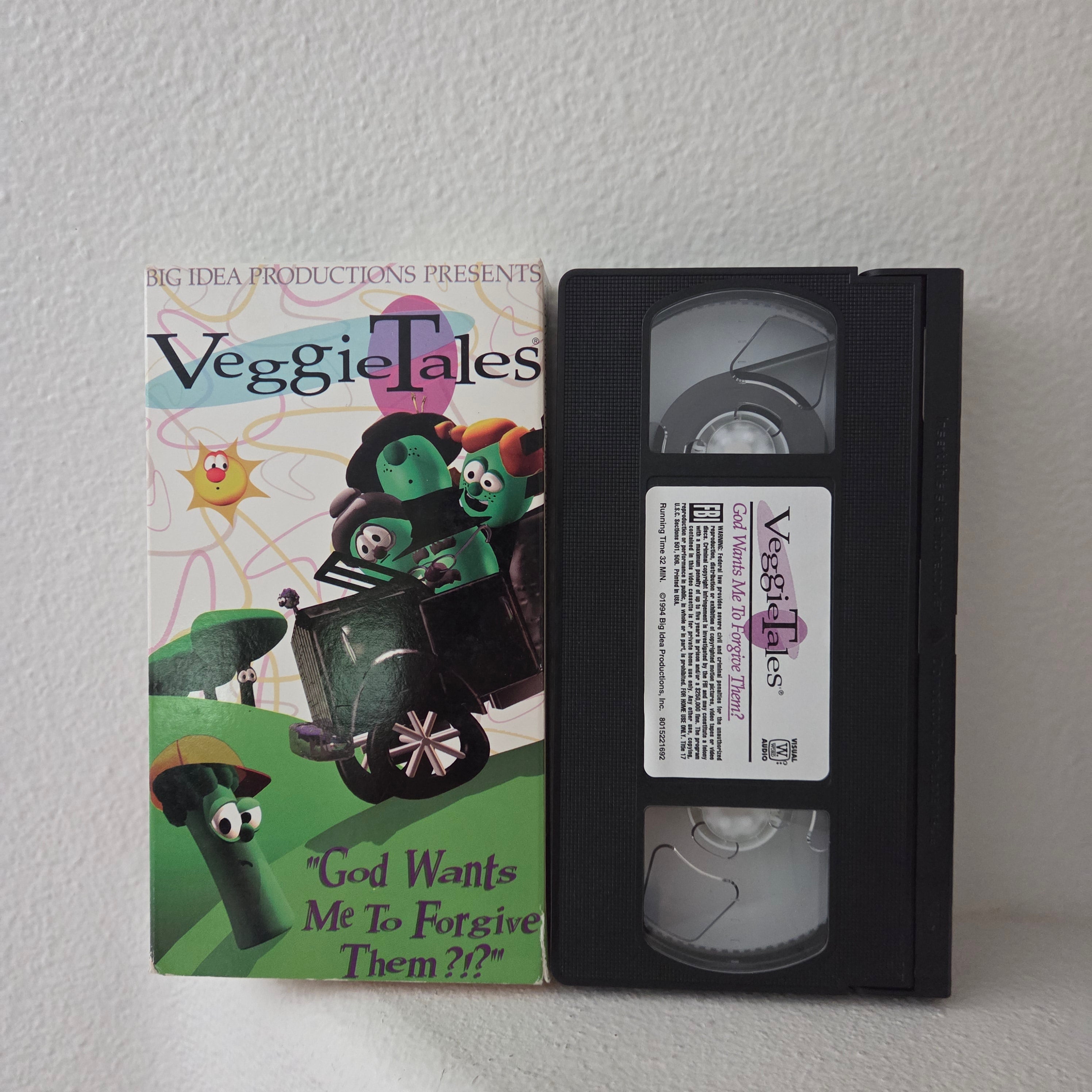 Veggie Tales VHS God Wants Me to Forgive Them!?