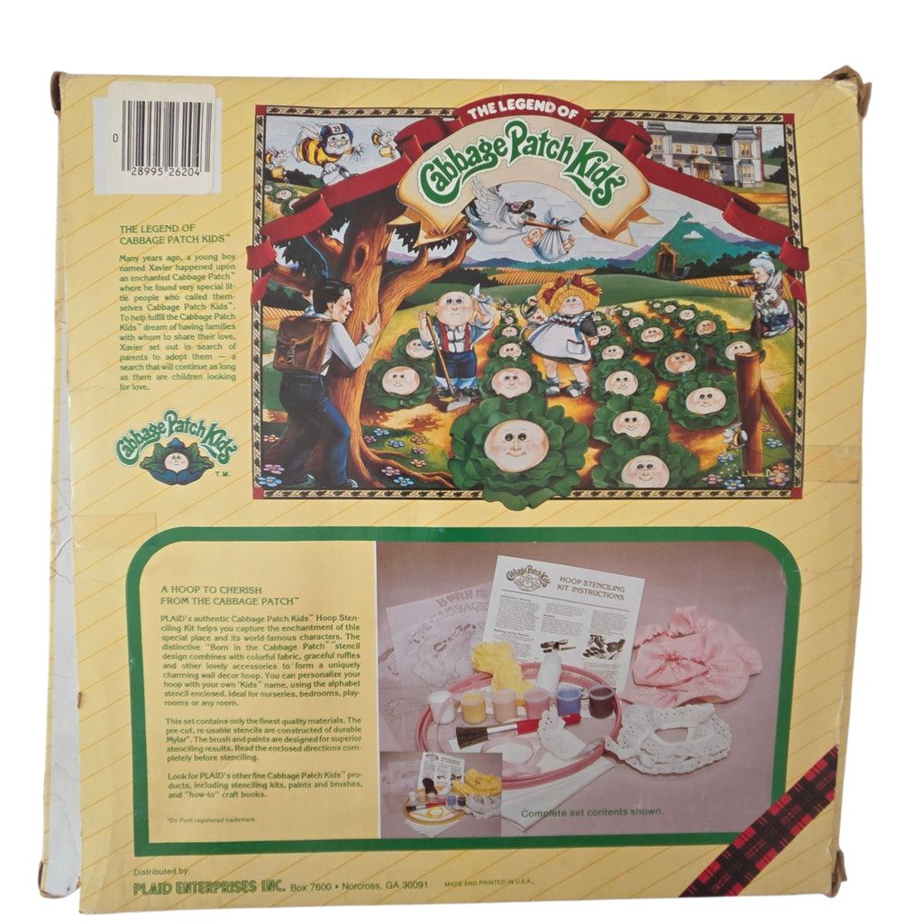 1980's Cabbage Patch Hoop Stencil Kit