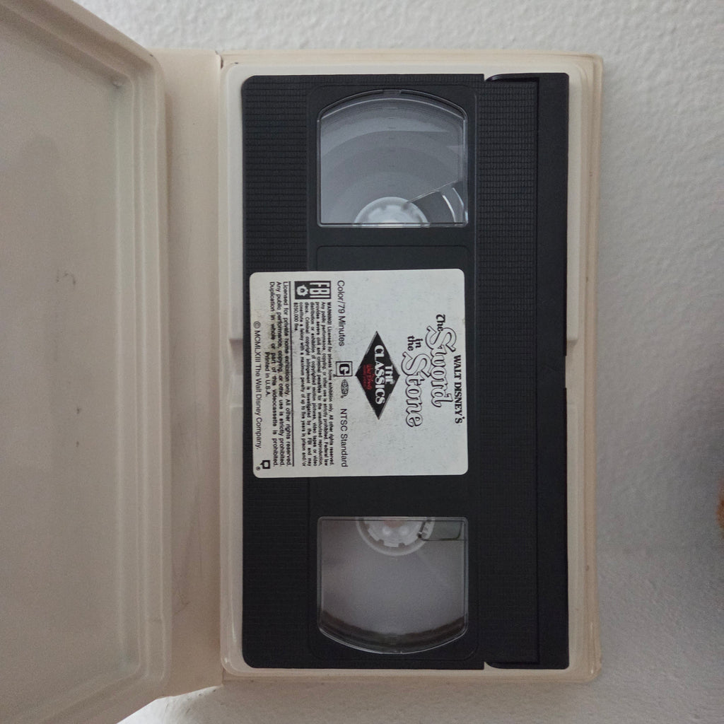 Disney Sword in the Stone black diamond VHS