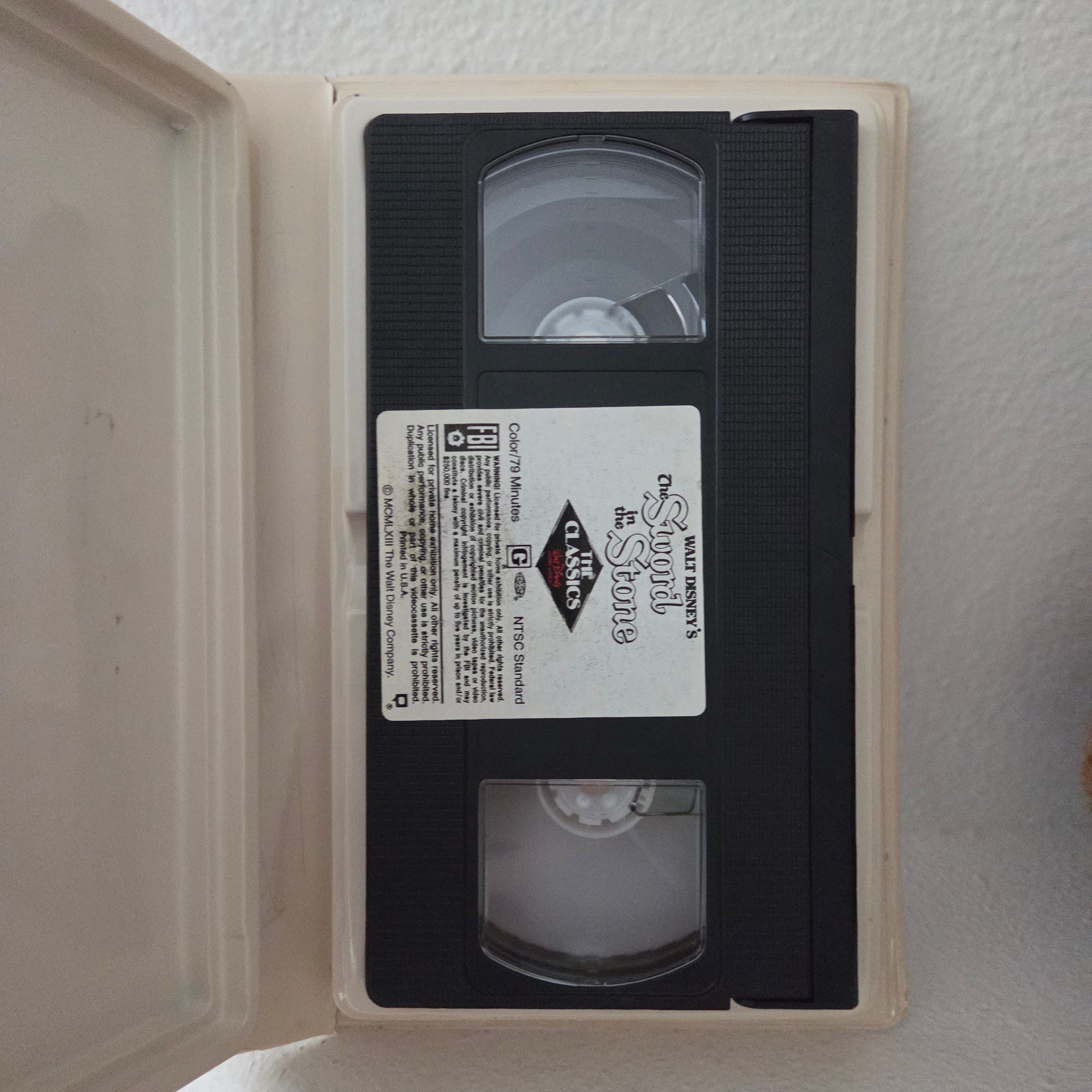 Disney Sword in the Stone black diamond VHS