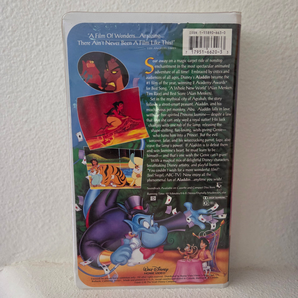 Disney Aladdin black diamond VHS