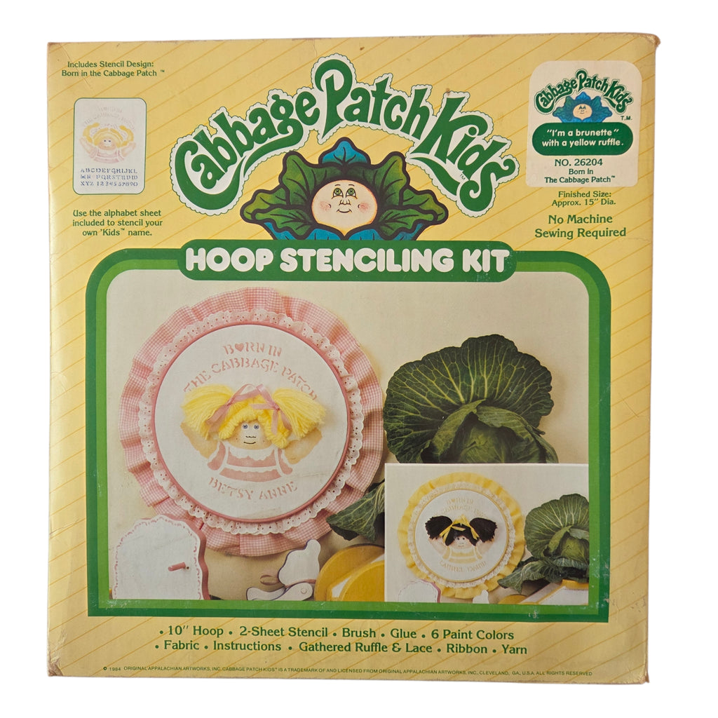1980's Cabbage Patch Hoop Stencil Kit