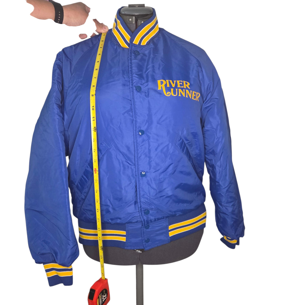 Vintage Hewescraft Pla-Jac by Dunbrooke Size Medium Baseball Satin Jacket