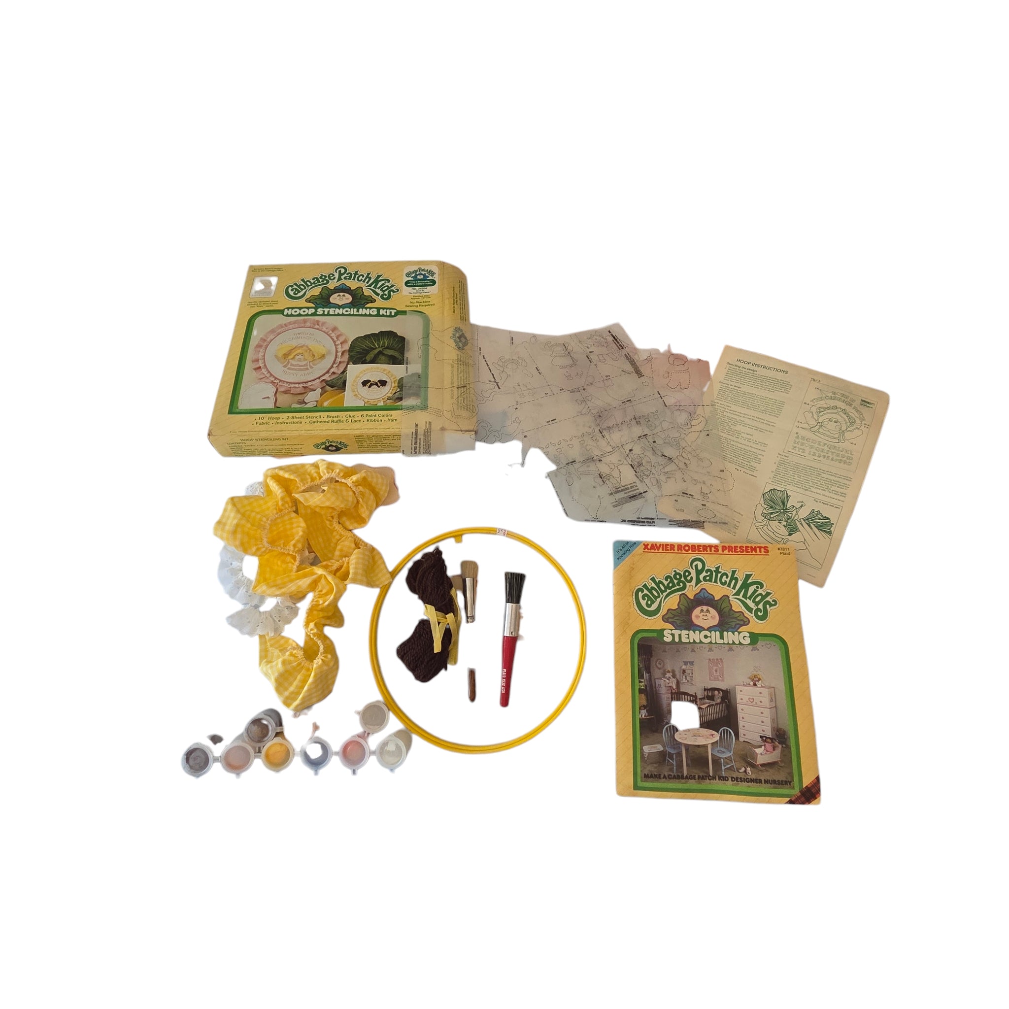 1980's Cabbage Patch Hoop Stencil Kit