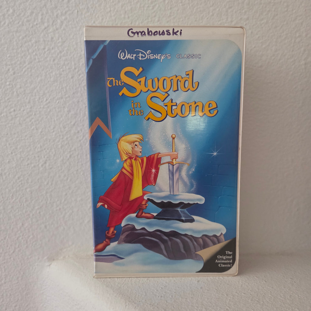 Disney Sword in the Stone black diamond VHS