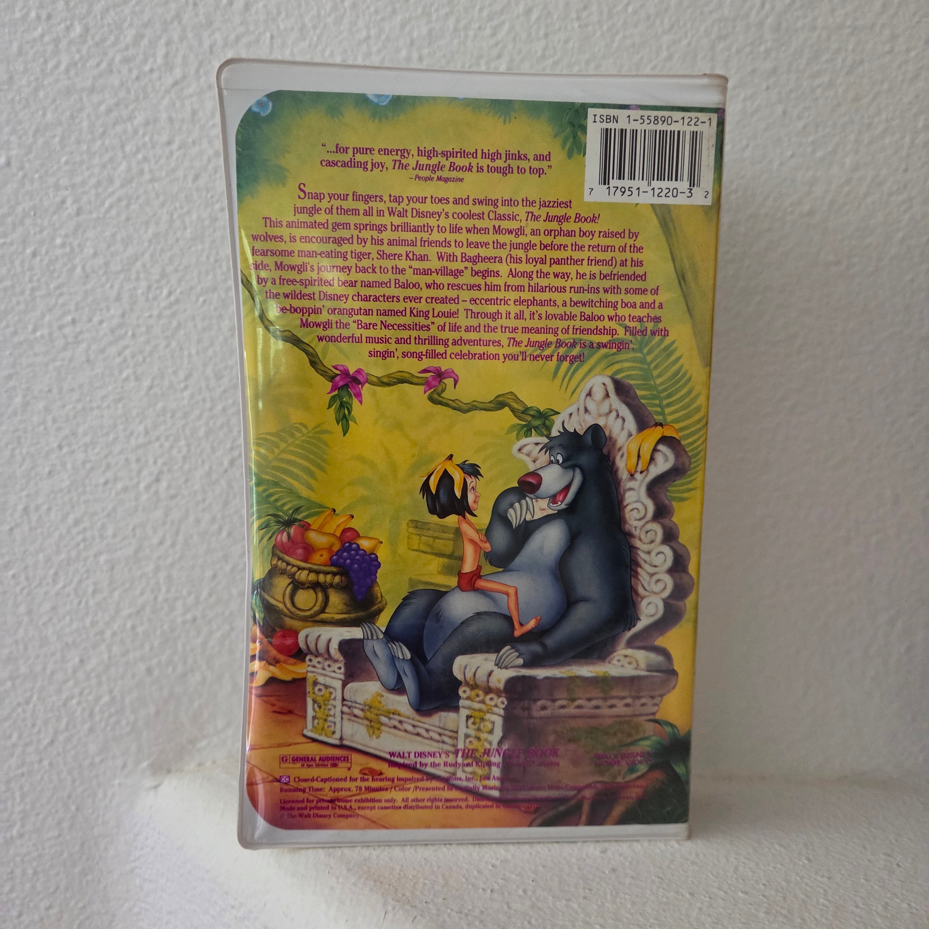 Disney Jungle Book black diamond VHS