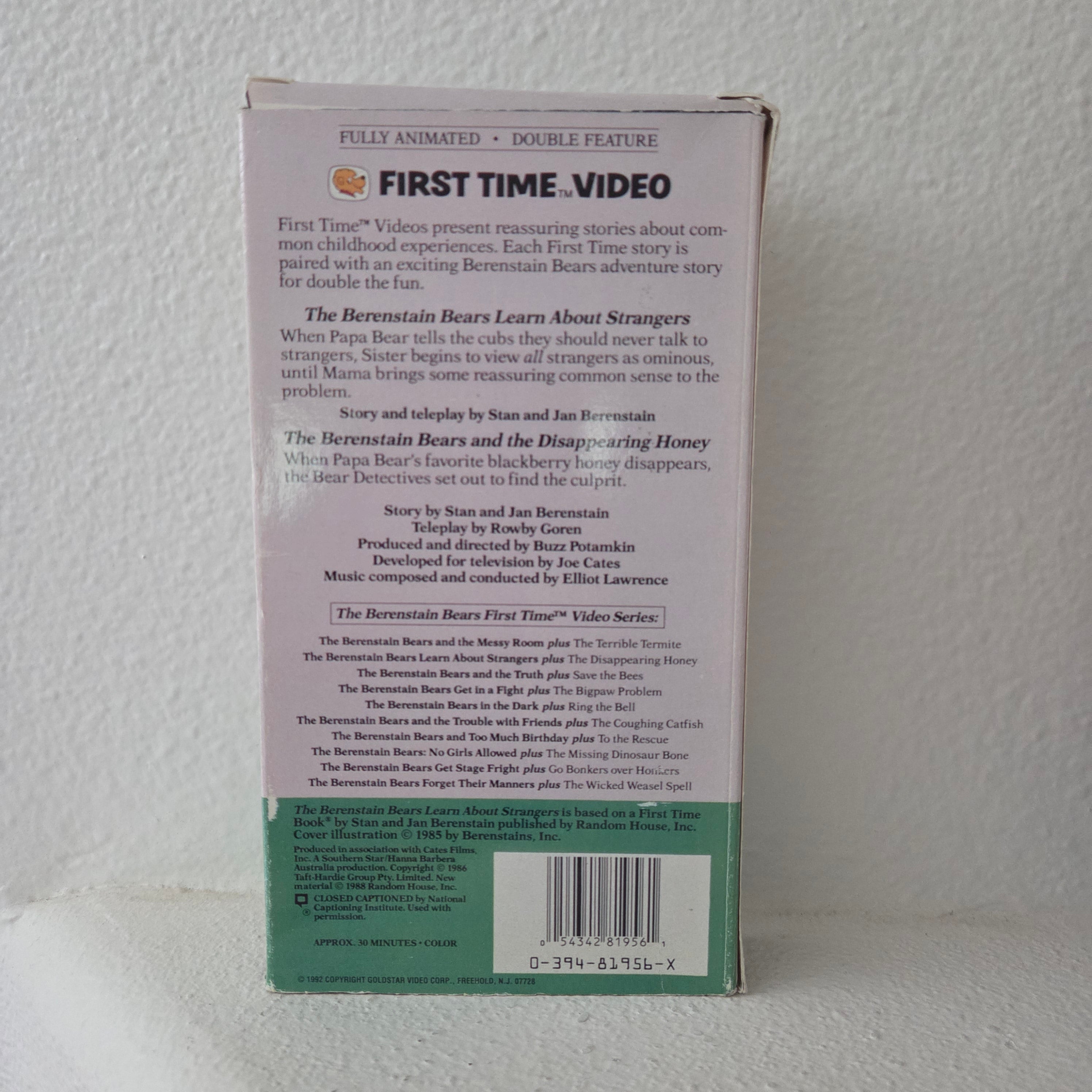 The Berenstain Bears Learn About Strangers Double Feature VHS