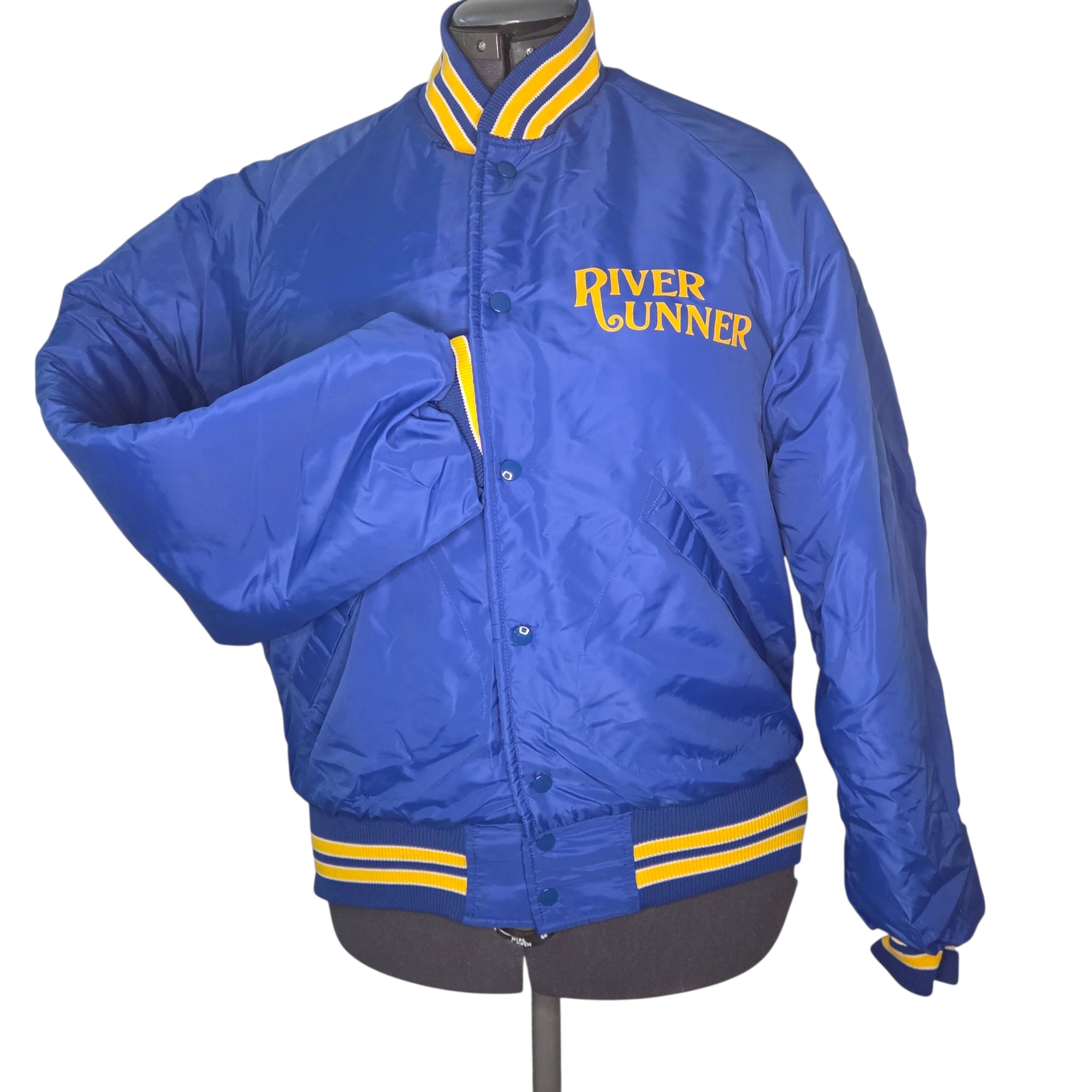 Vintage Hewescraft Pla-Jac by Dunbrooke Size Medium Baseball Satin Jacket